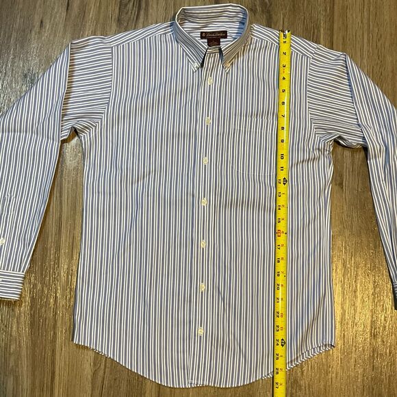 Brooks Brothers‎ Boys Non Iron Button Down Shirt Blue Plaid Large Youth LS - Picture 6 of 6